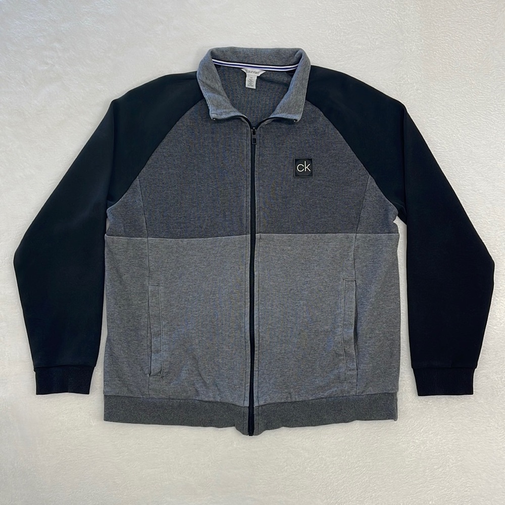Calvin Klein Mens Full Zip Sweatshirt sz Large